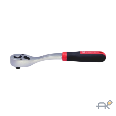 Трещотка 1/4. 72 зуба. L153 мм Red Stripe. WURTH 5763014901